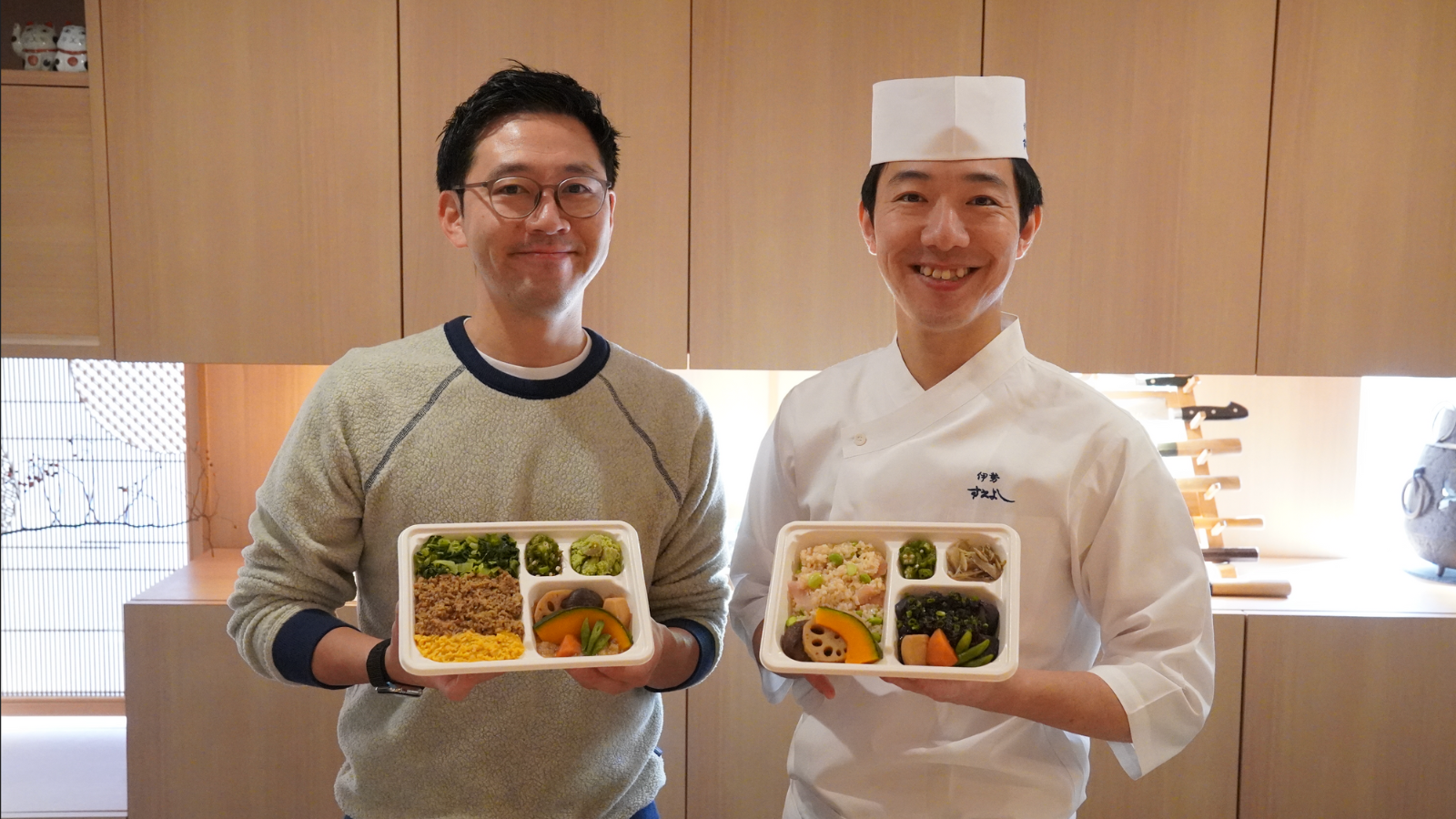 Grino代表細井と伊勢すえよし田中佑樹氏