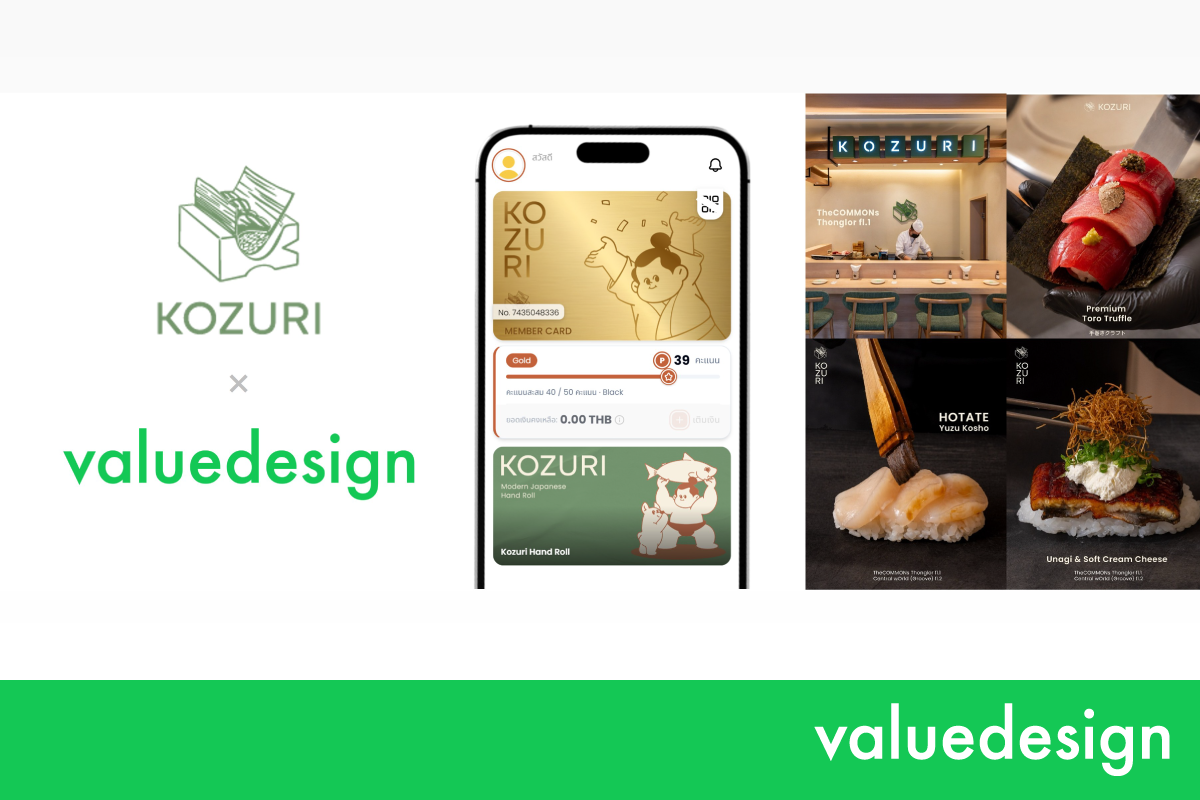 バリューデザイン・タイ、バンコクで手巻き寿司専門店を2店舗展開するKOZURI GROUPにモバイルCRMサービスを提供
