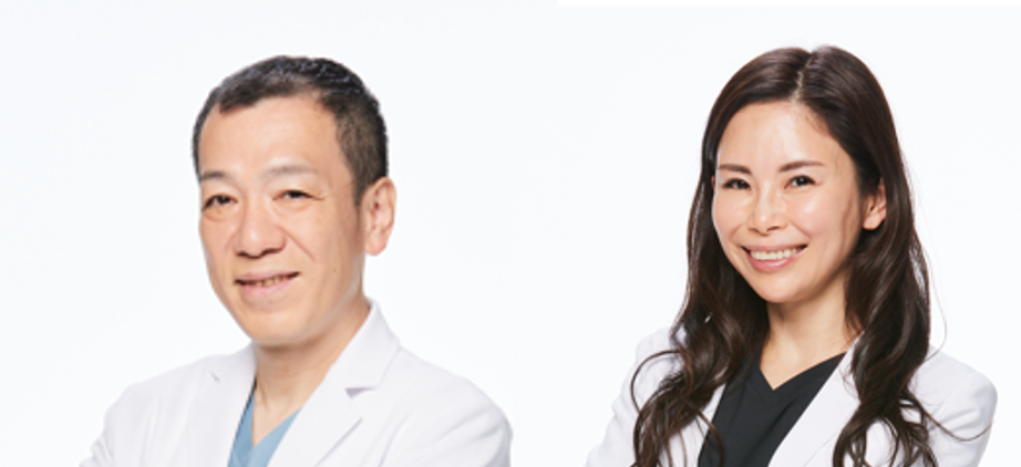 左：統括院長 鎌倉達郎医師　右：美容皮膚科指導医長 小林美幸医師