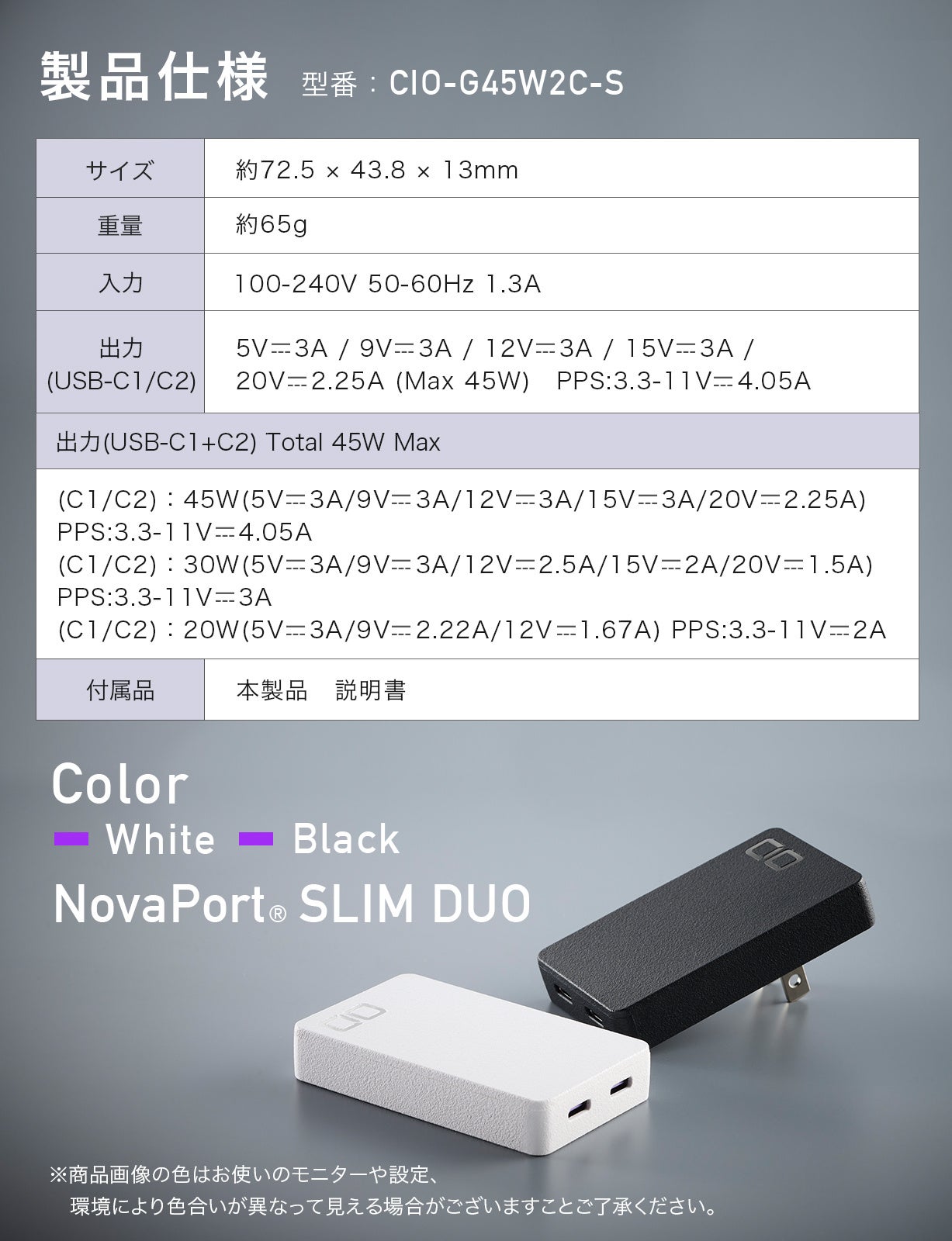 スペースを有効活用！極薄13mmの2ポート搭載充電器『NovaPort