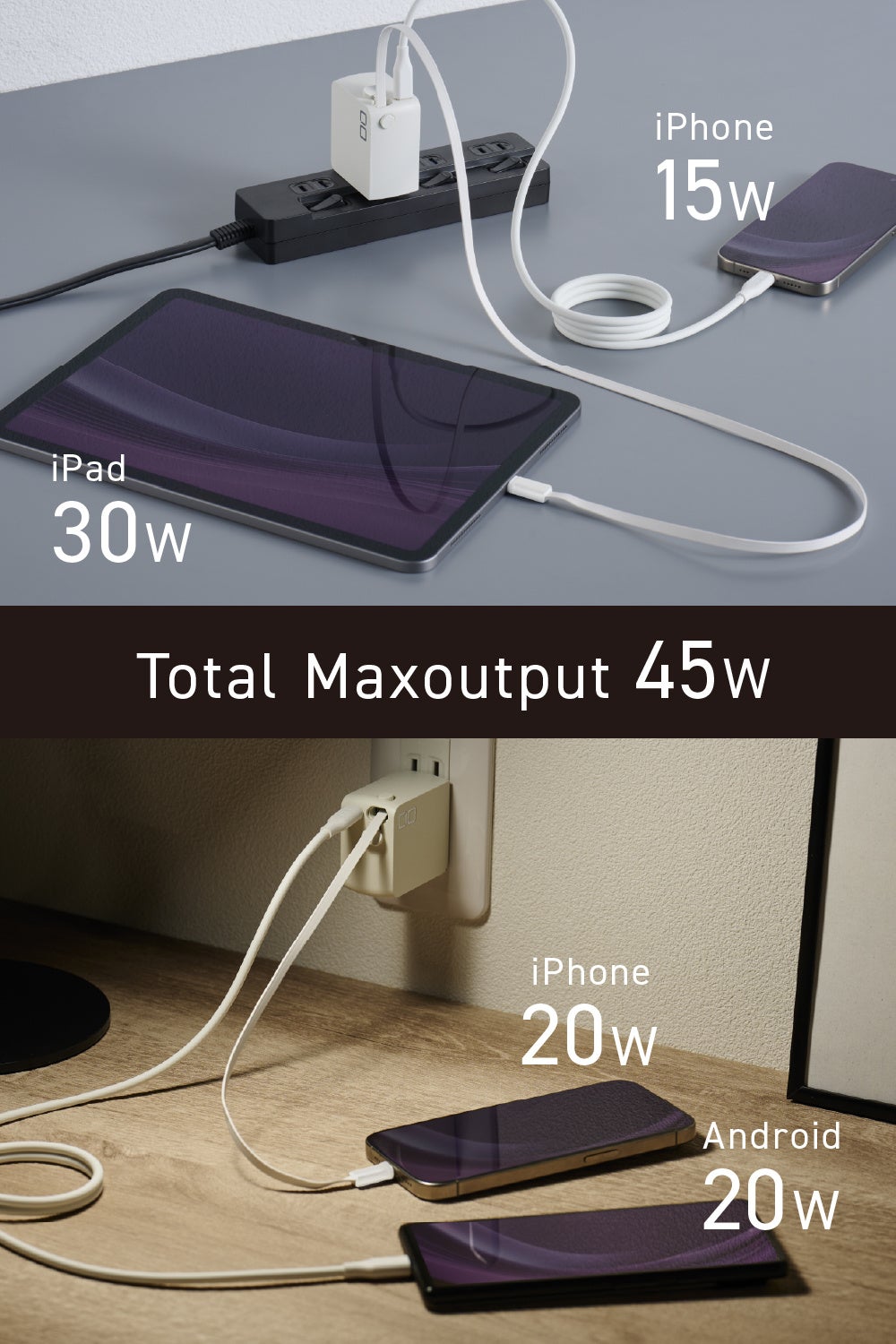 株式会社CIO】コードリール一体型充電器『NovaPort DUOⅡ 45W2C Built