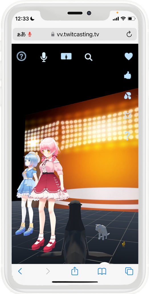 3dのバーチャル空間でライブ配信に参加できる ツイキャスvv Ios サポートを開始 ブラウザだけでキャラクター同士の会話が楽しめる モイ株式会社のプレスリリース 3dのバーチャル空間でライブ配信に参加できる ツイキャスvv Ios サポートを開始 ブラウザだけでキャラクター同士の会話が楽しめる モイ株式会社のプレスリリース