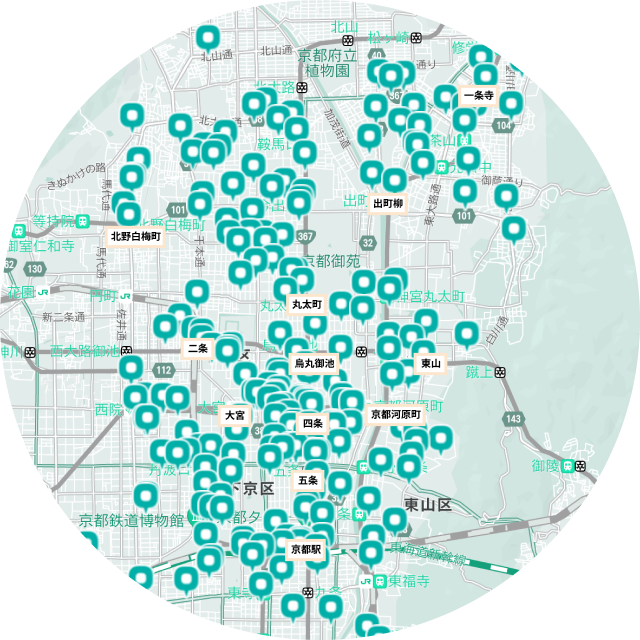 京都のポートマップ