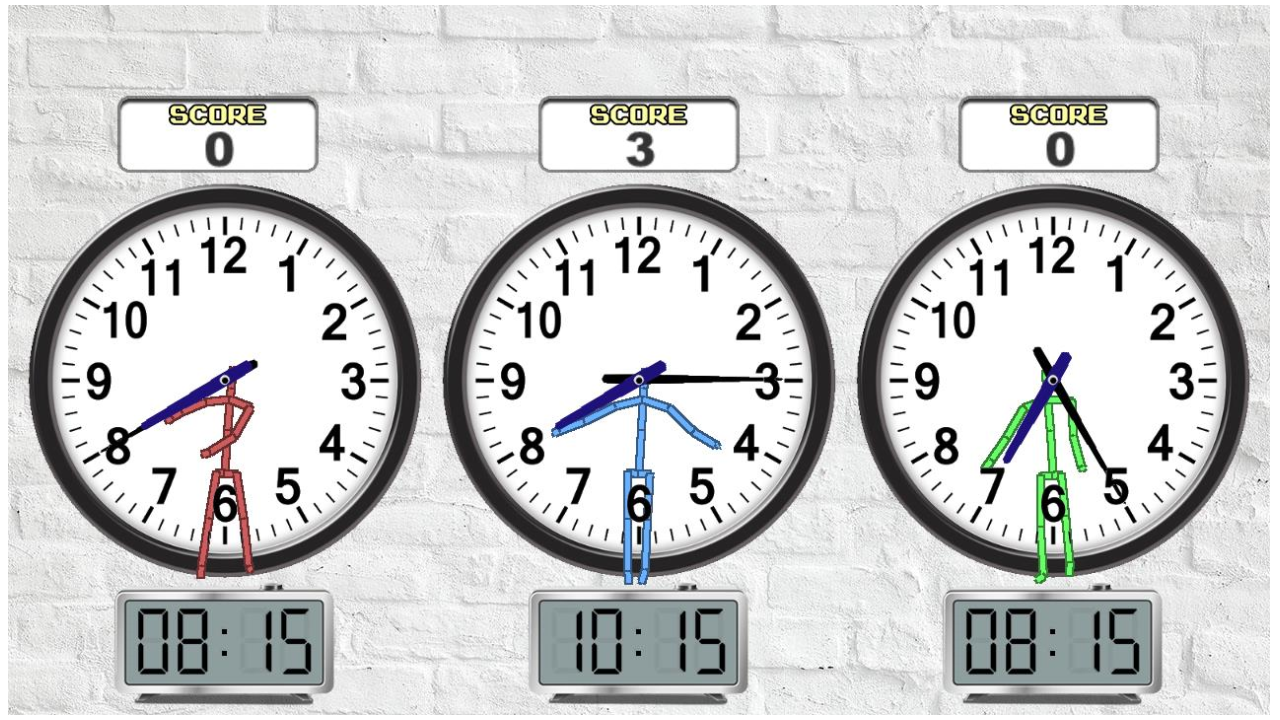 認知機能訓練(時計合わせ)