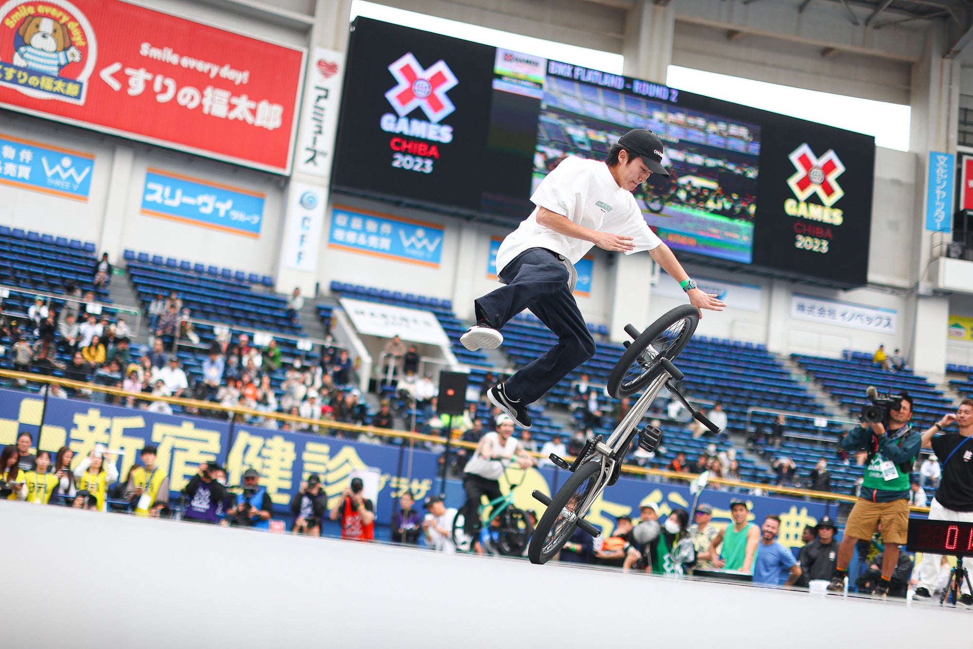 BMXフラットランドで優勝した片桐悠 ©️ Hikaru Funyu - X Games