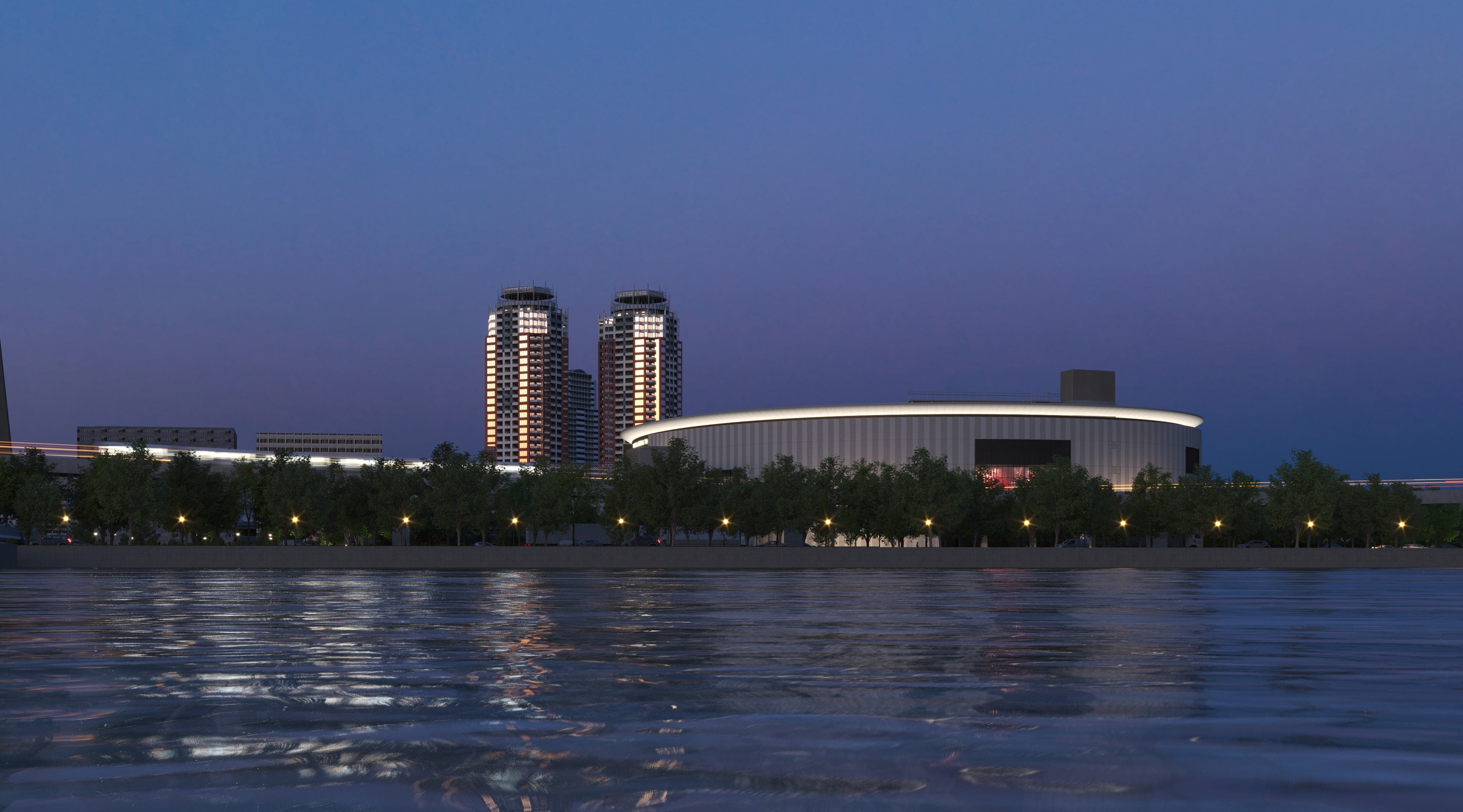 外観（夜・遠景）