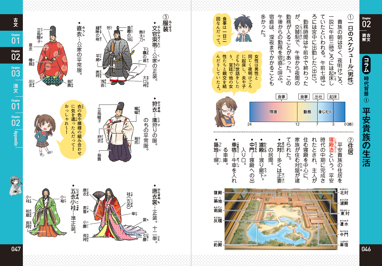 中学 古文・漢文＞読解の基礎がこの1冊に。マンガで楽しく！古典カフェ