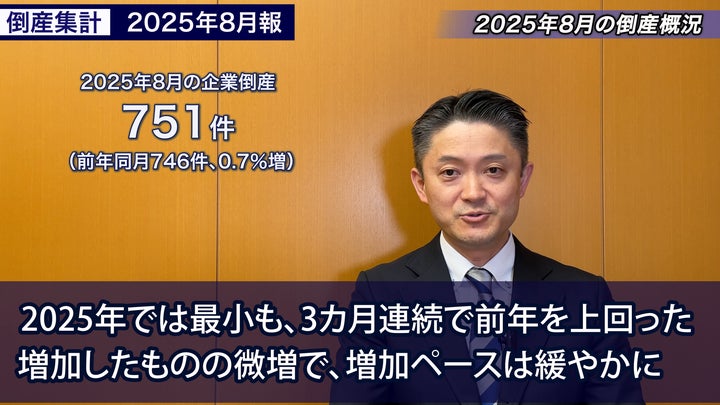 帝国データバンクが解説】2025年8月の倒産、なお増加 ミュゼ 帝国データバンクが解説】2025年8月の倒産、なお増加 ミュゼ
