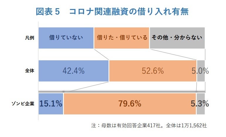 図表 5 コロナ関連融資の借り入れ有無