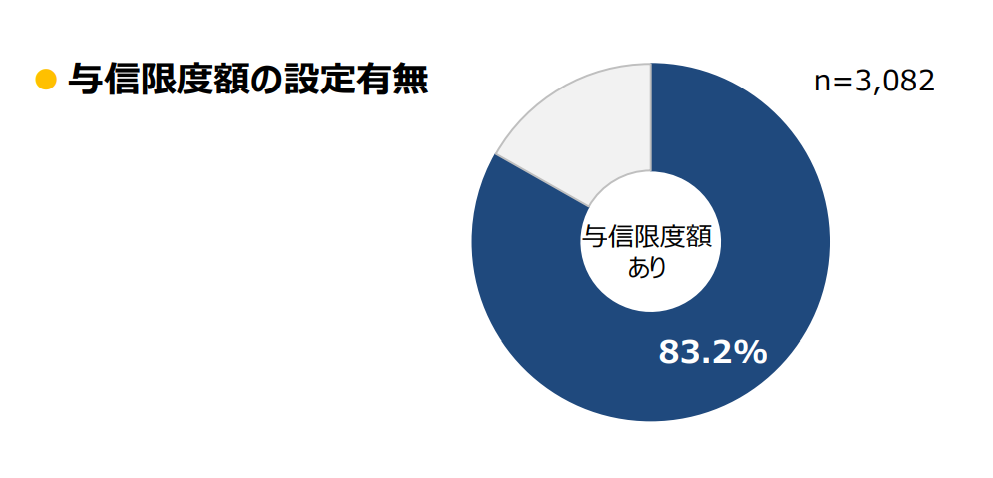 与信限度額の設定有無
