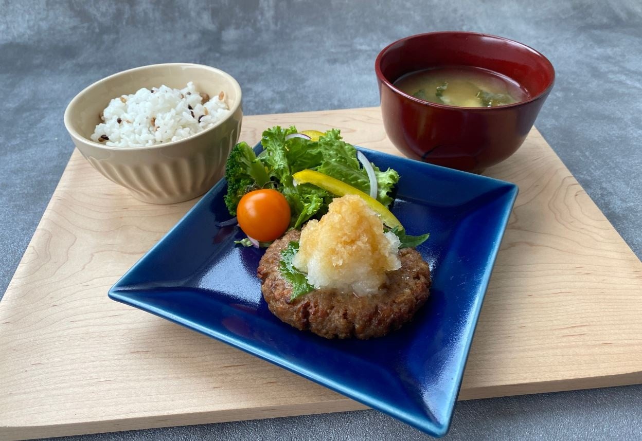 おろし添えベジバーグ定食