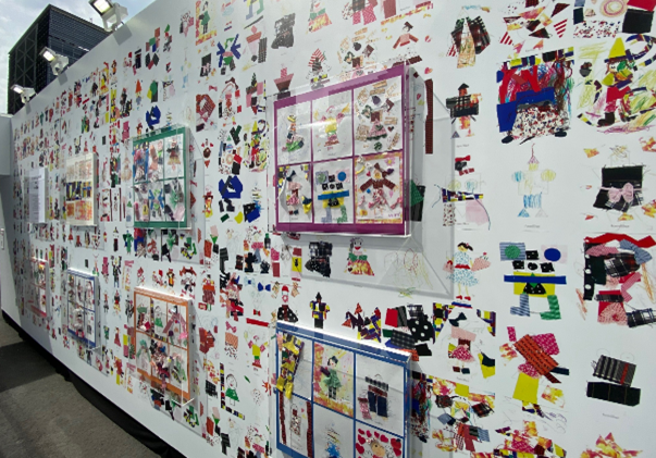 「◯△▢ RE_DESIGN by ANREALAGE × familiar」壁面イラスト・デザイン原画