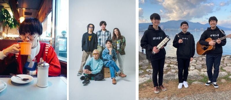 ウソツキ（左）　Sammy Adjei（中）　ゴリラ祭－ズ（右）