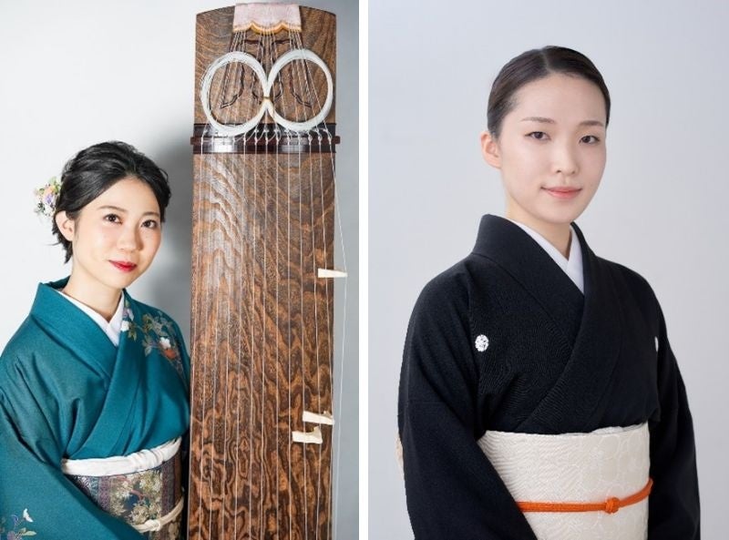 左から、箏曲家・菊凪ゆうこさん、日本舞踊家・中村梅壽さん