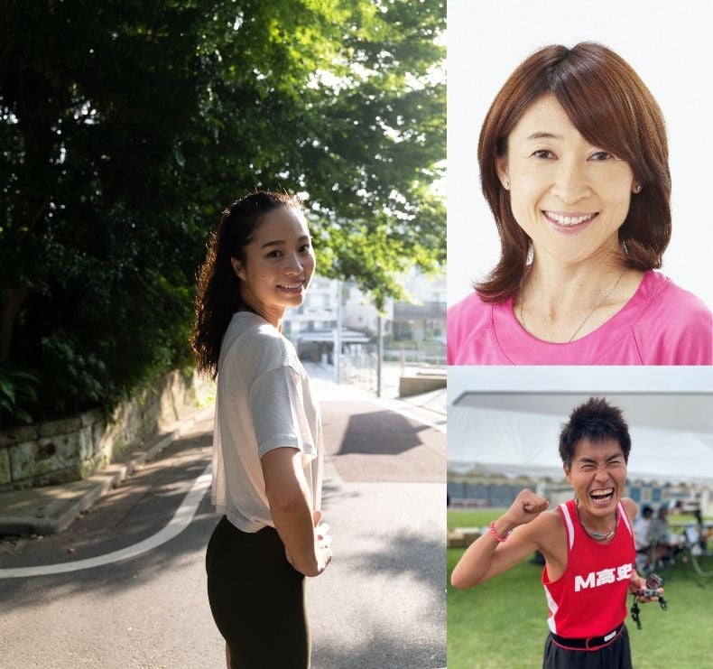 （左）福内櫻子さん（右上）谷川真理さん （右下）M高史さん