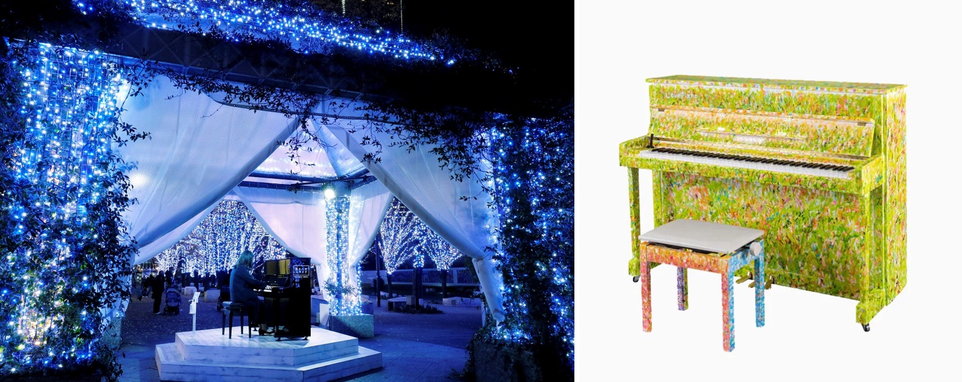 トレリス「ストリートピアノ」(過去開催の様子)/ストリートピアノ「LovePiano®️」