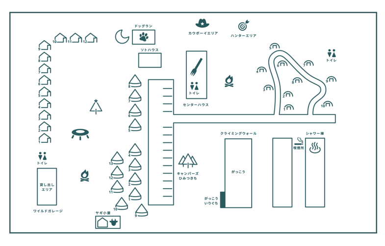 BUBRESORTの施設案内