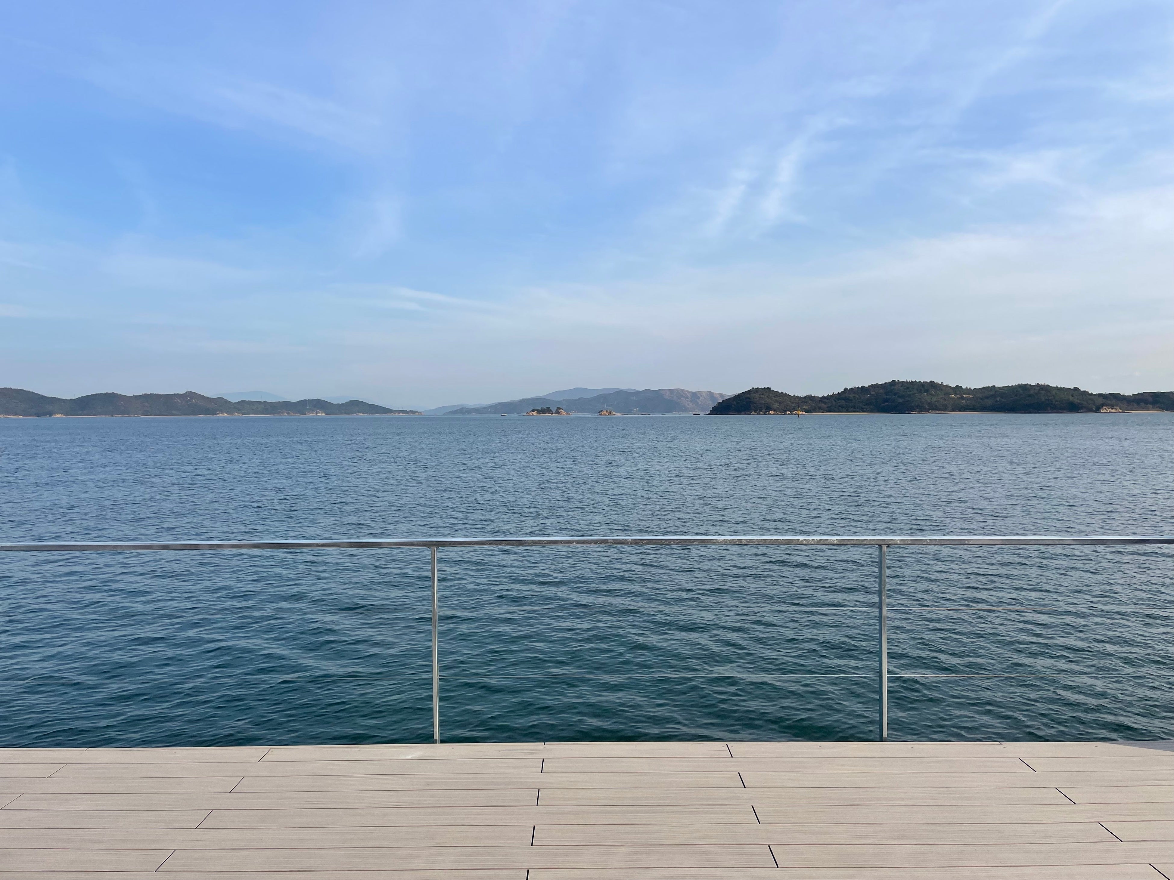 ウッドデッキからの風景