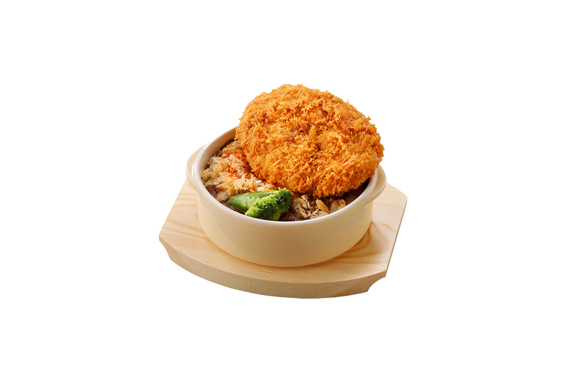 メンチカツ焼きカリーライス