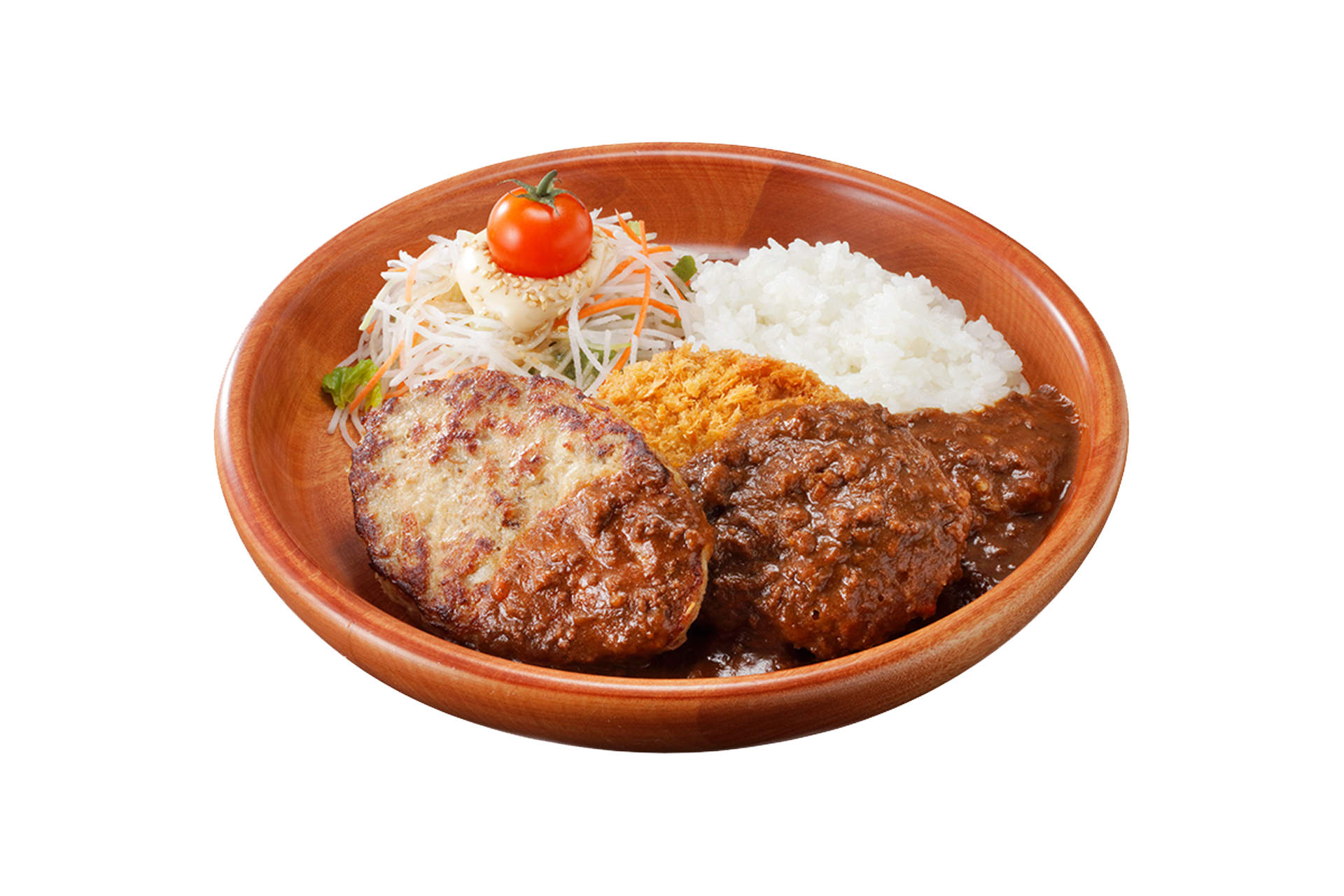 メンチカツカリー＆ ハンバーグディッシュ