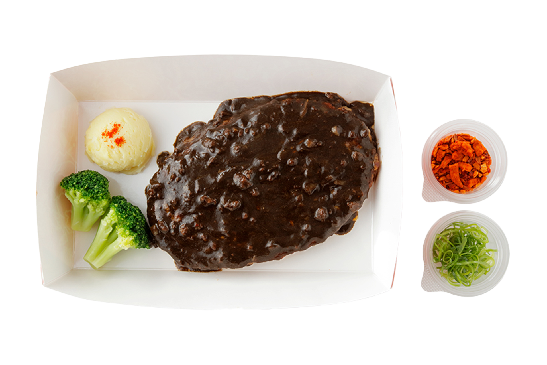 にんにく七味の黒麻辣バーグ