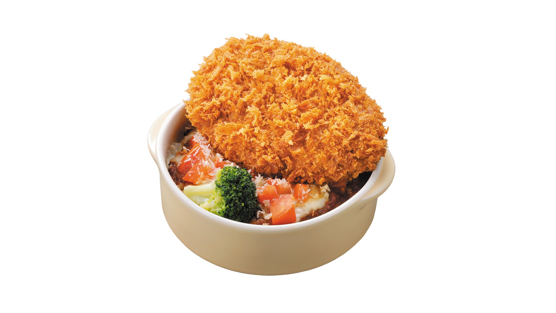 メンチカツ焼きカリーライス