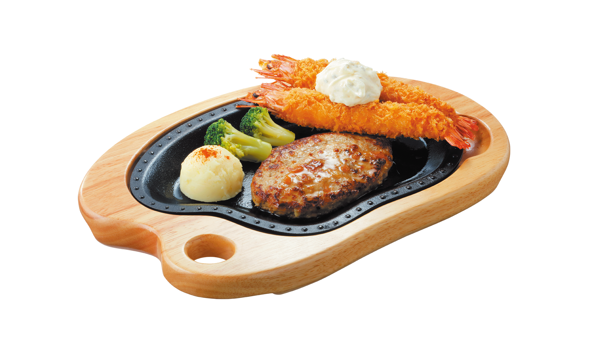 びっくりエビフライ＆ハンバーグステーキ　※定番商品