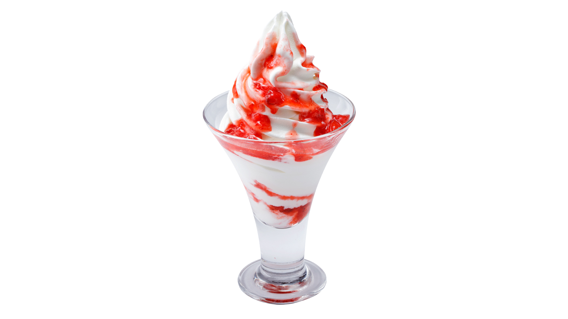 北海道ソフトクリーム イチゴソース