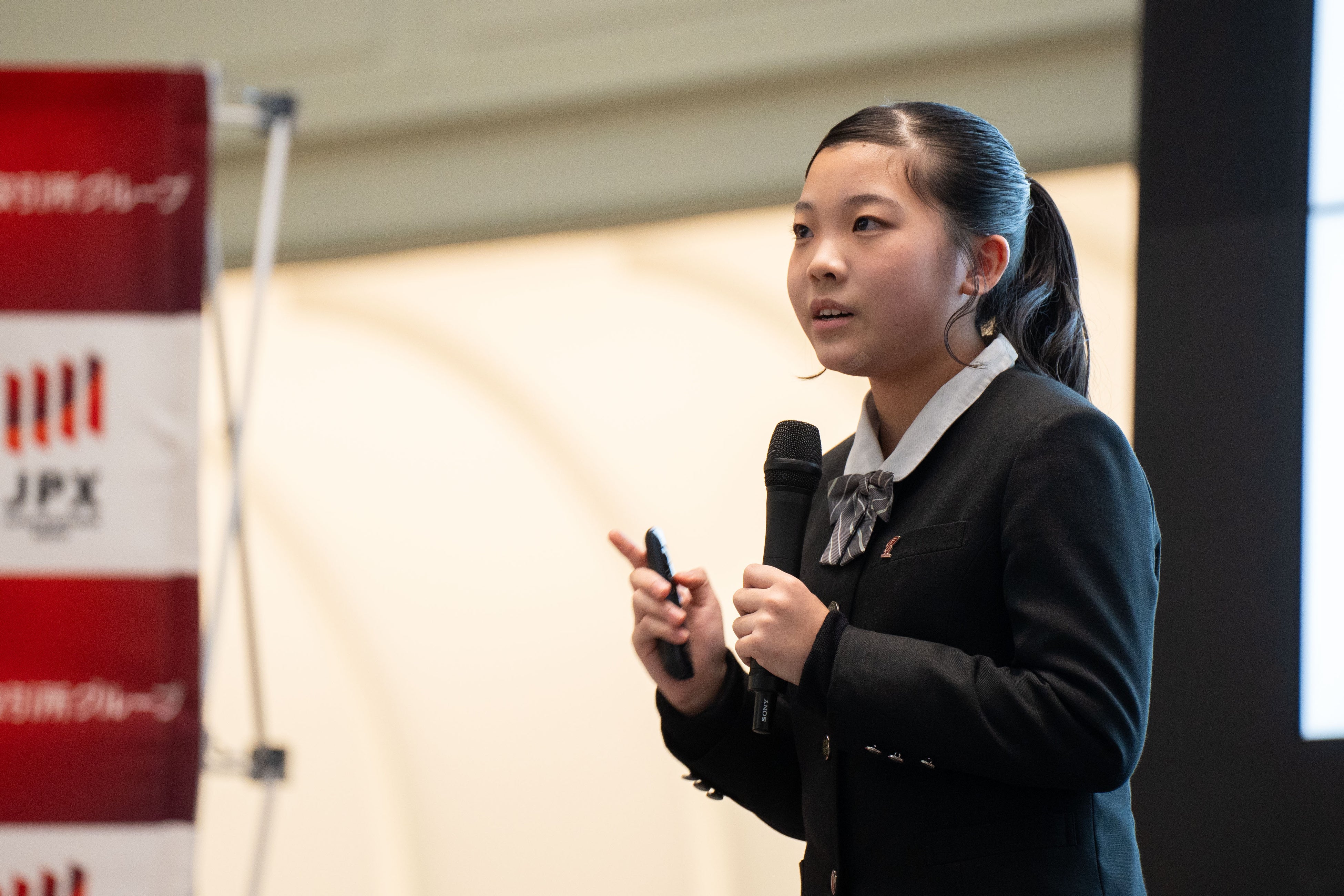 中学生部門で文部科学大臣賞を受賞した髙橋 春帆さん