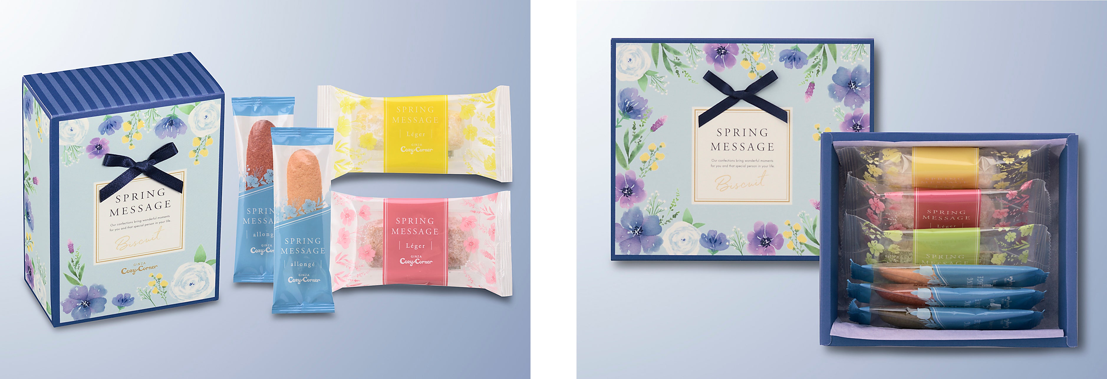 左：ビスキュイ（4袋 6個入）　右：ビスキュイ（6袋 9個入）