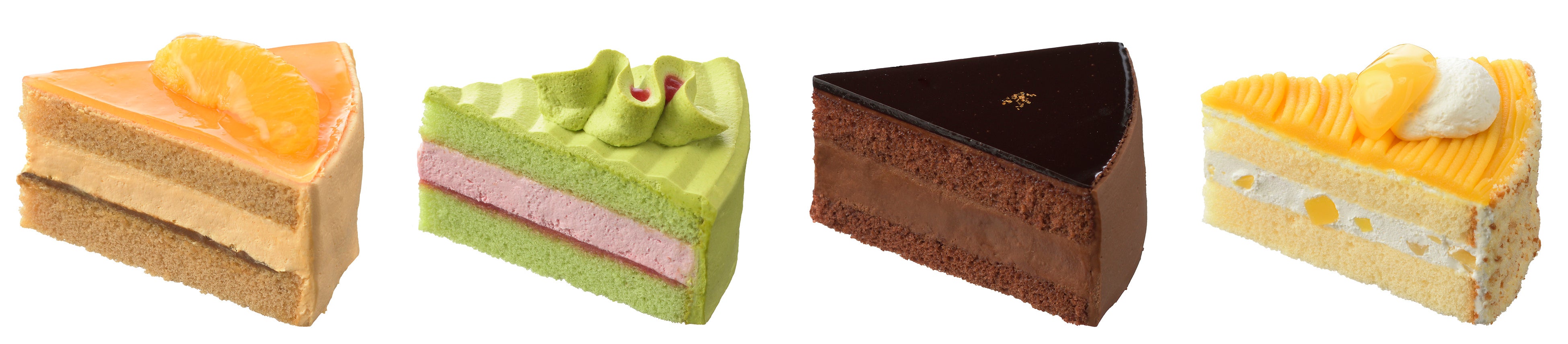 左から順に　オレンジティー・ピスタチオとベリー・グラサージュショコラ・マロン