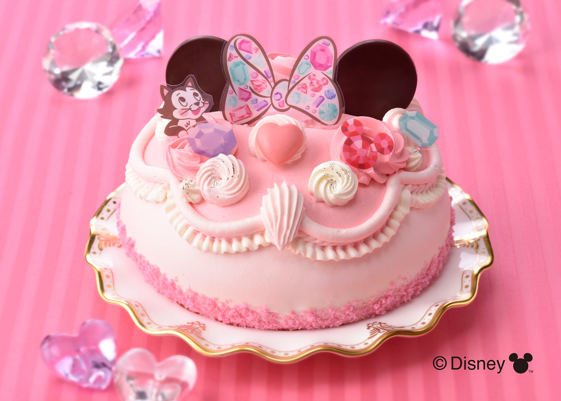 <ミニーマウス>デコレーション ピックを飾ったイメージ