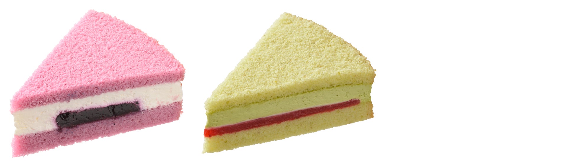 左より:ブルーベリーチーズショート・ピスタチオショート