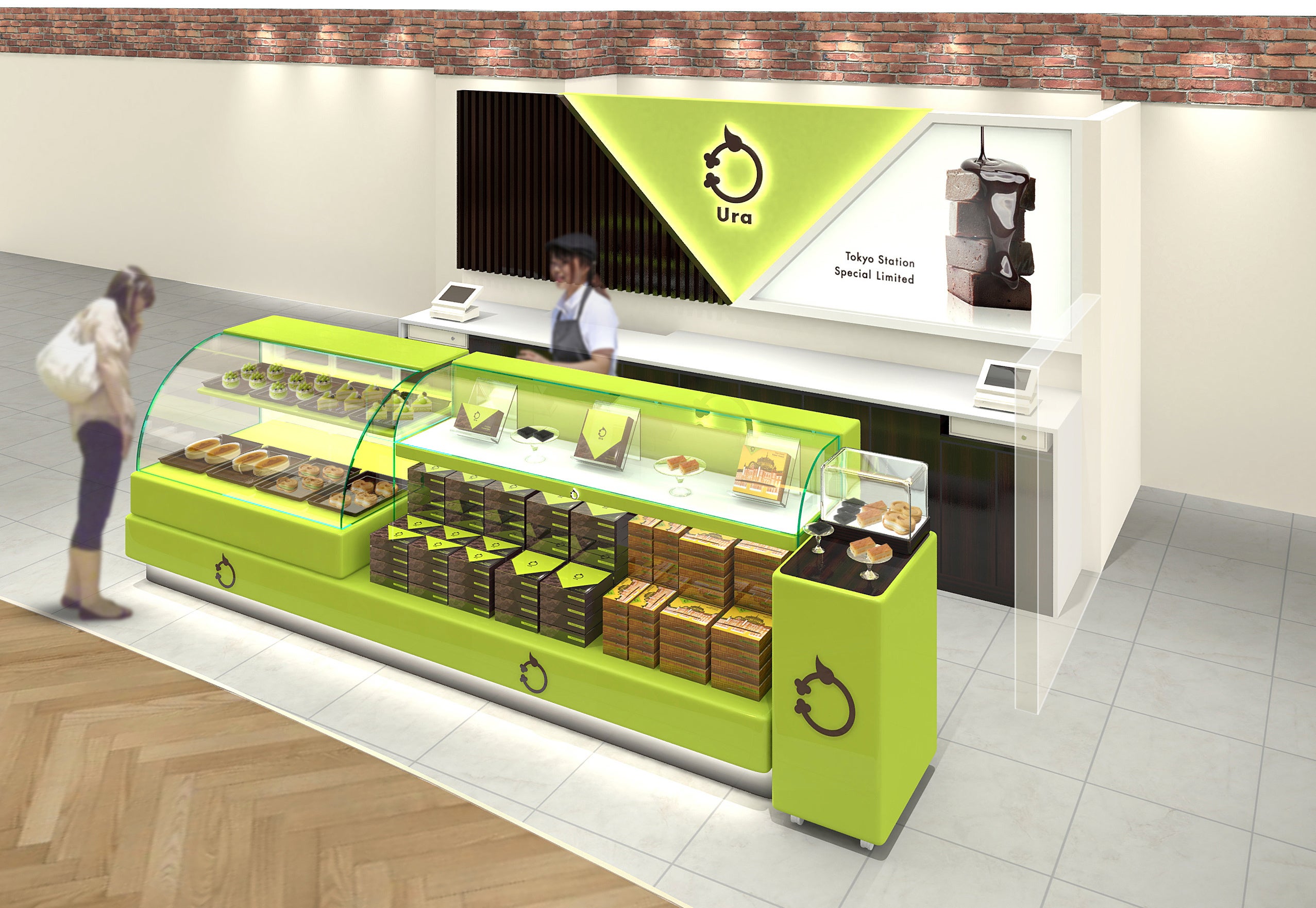 たっぷりの水蒸気で、じっくりと蒸し上げた「チョコスチームケーキ」をはじめ、数種のチーズをブレンドした濃厚な旨味が楽しめる「東京駅ベイクドチーズ」、しっとり・ふわシュワッととろける口どけが魅力の「東京駅チーズスフレ」などを東京駅限定で販売中。