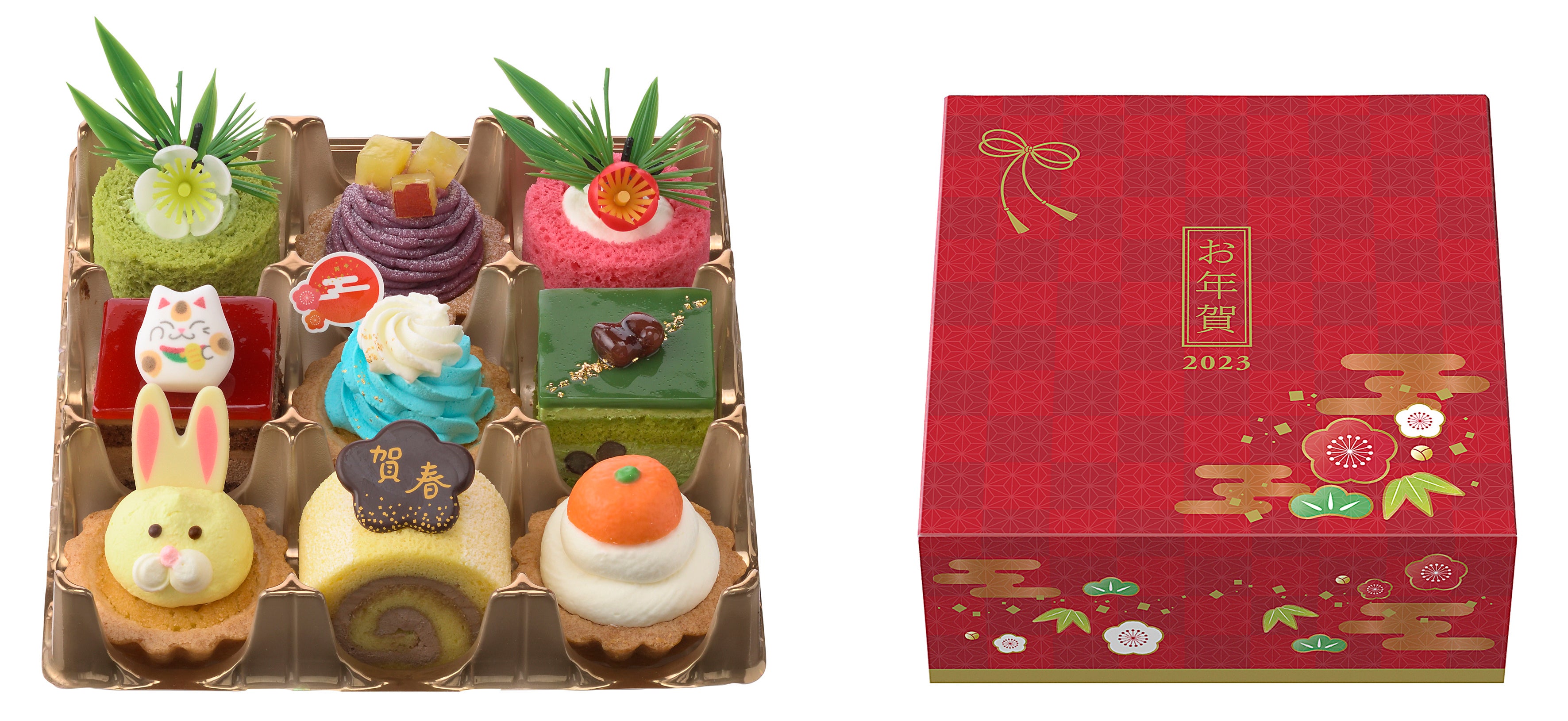 右：お重をイメージしてデザインした専用BOX