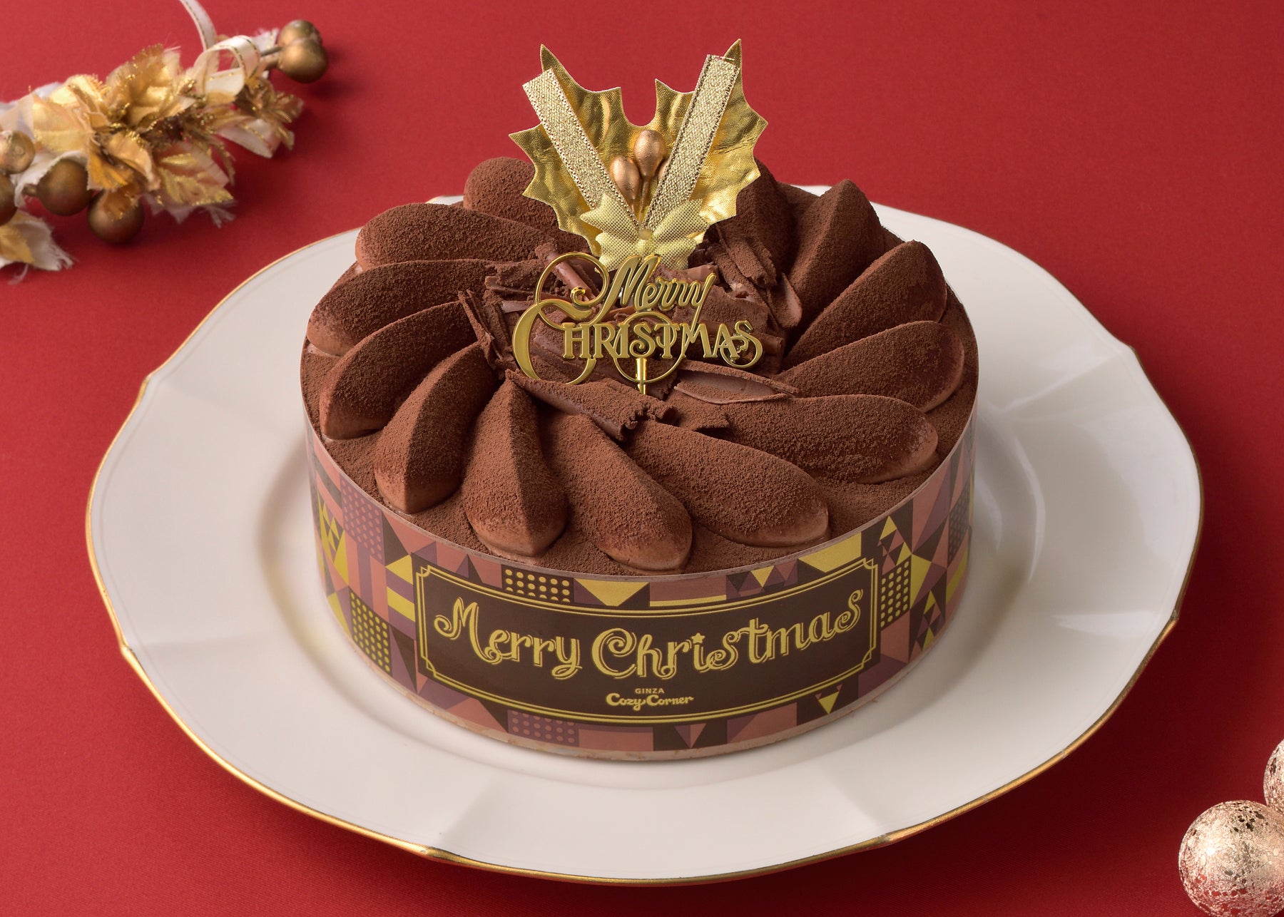 まろやかなチョコとナッツの香ばしさ、ココアパウダーのほろ苦さが絶妙にマッチする「クリスマスショコラ」(写真は5号)