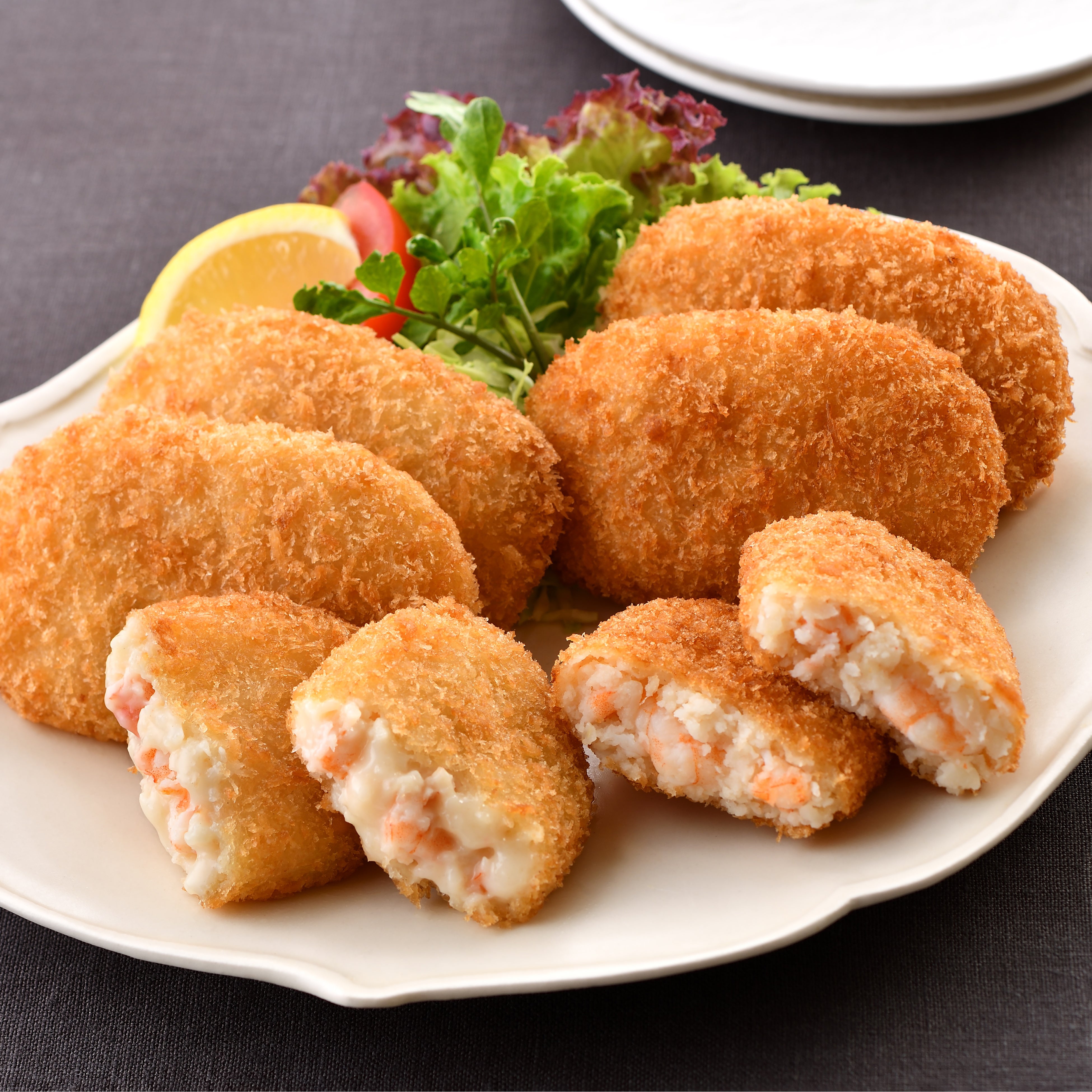 おうちで揚げない海⽼コロッケ 2種