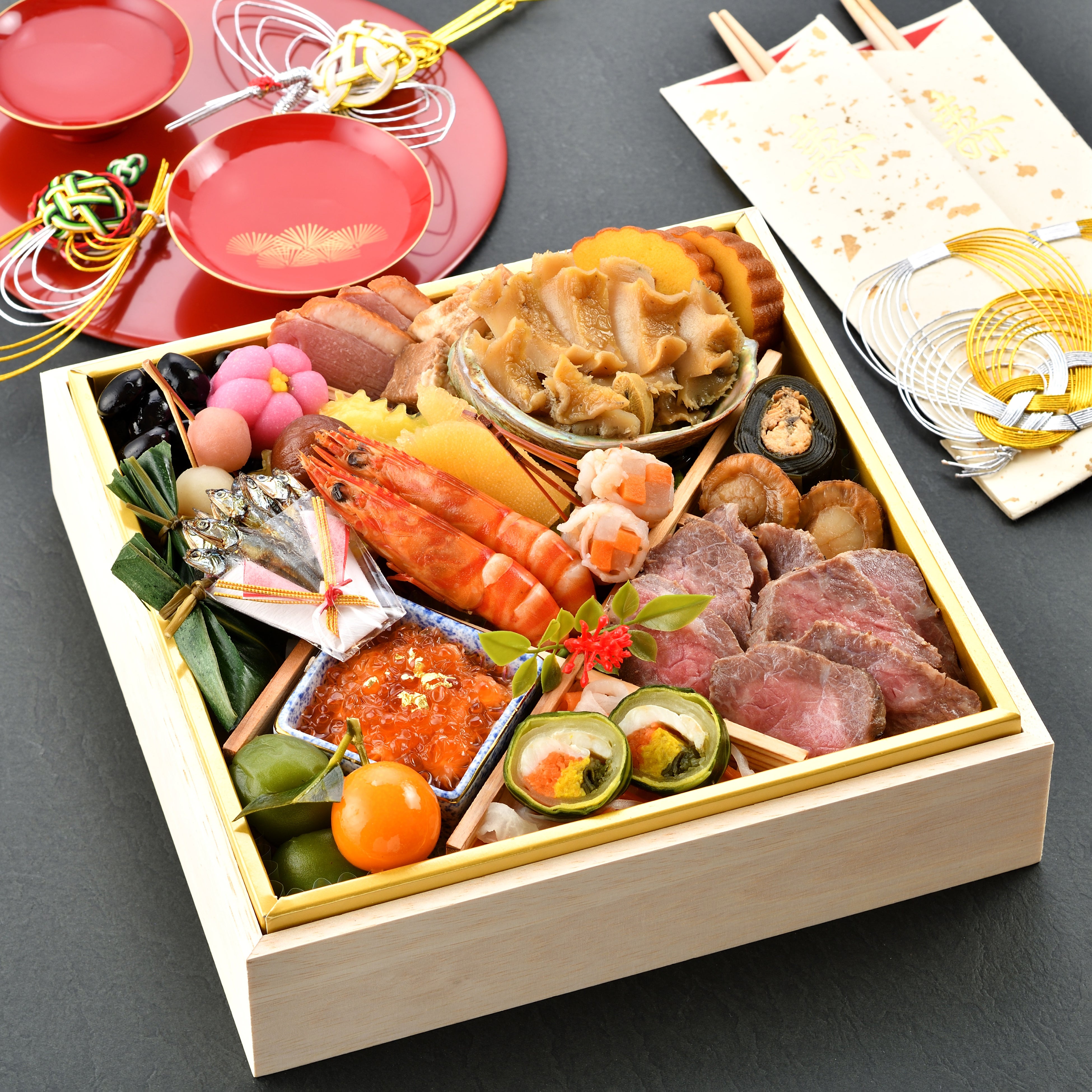 文春マルシェ オリジナルおせち一段重（2～3人前）