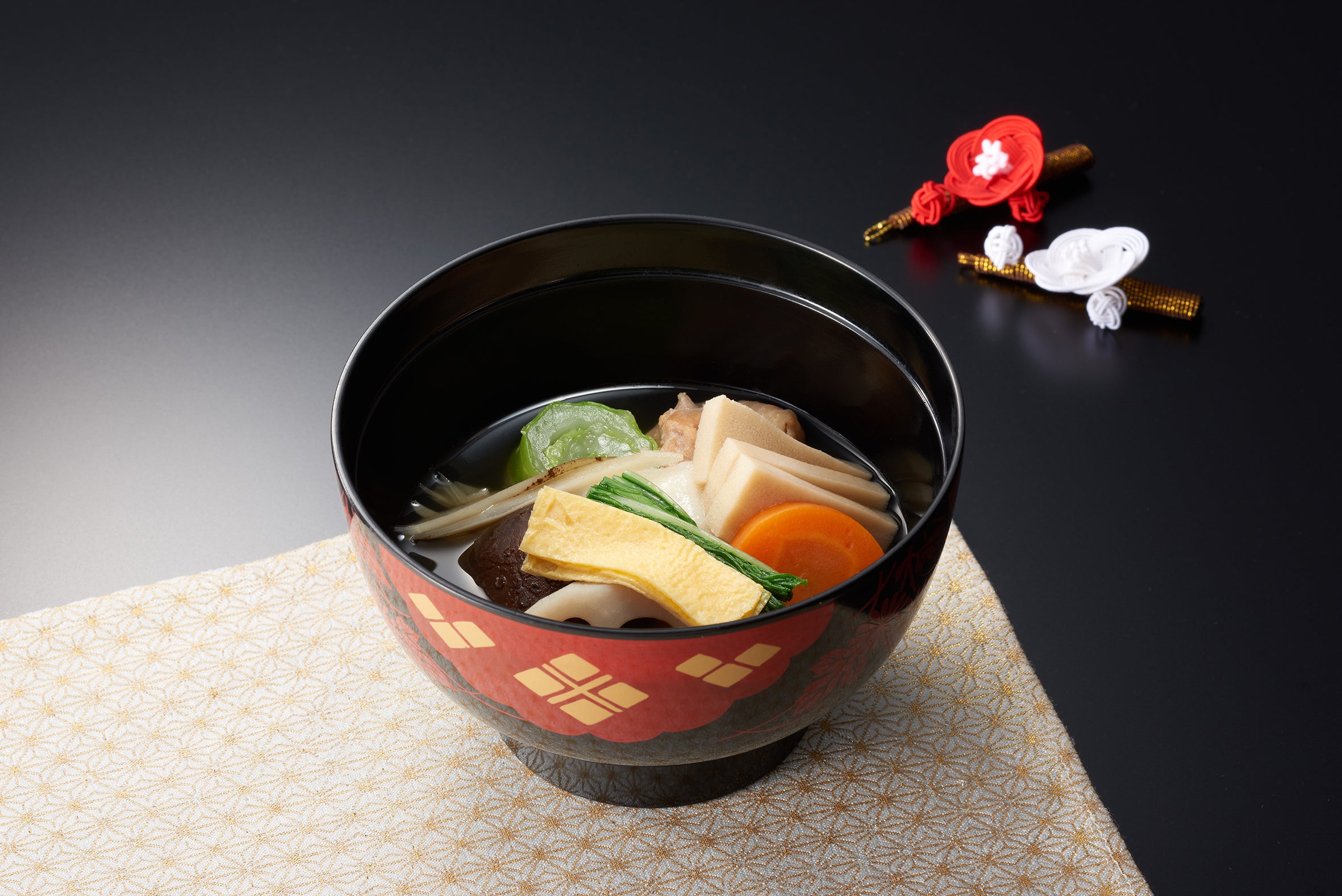 具雑煮(長崎県) ／丸餅