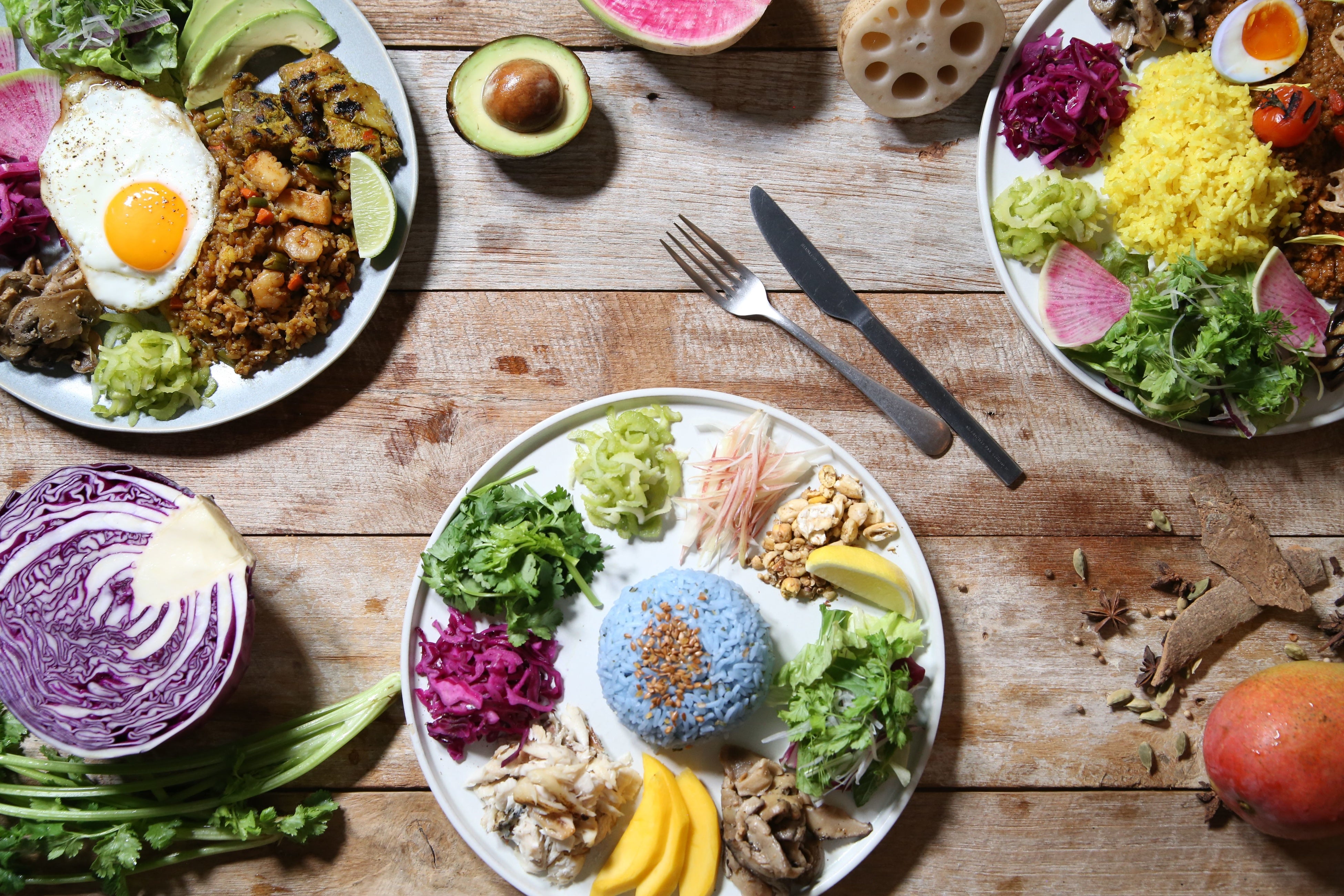 アジアンサラダライス3種