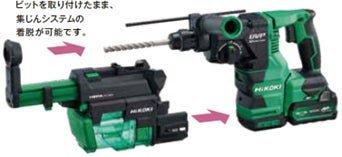 使いやすさをさらに追求した36Vコードレスロータリハンマドリル 使いやすさをさらに追求した36Vコードレスロータリハンマドリル