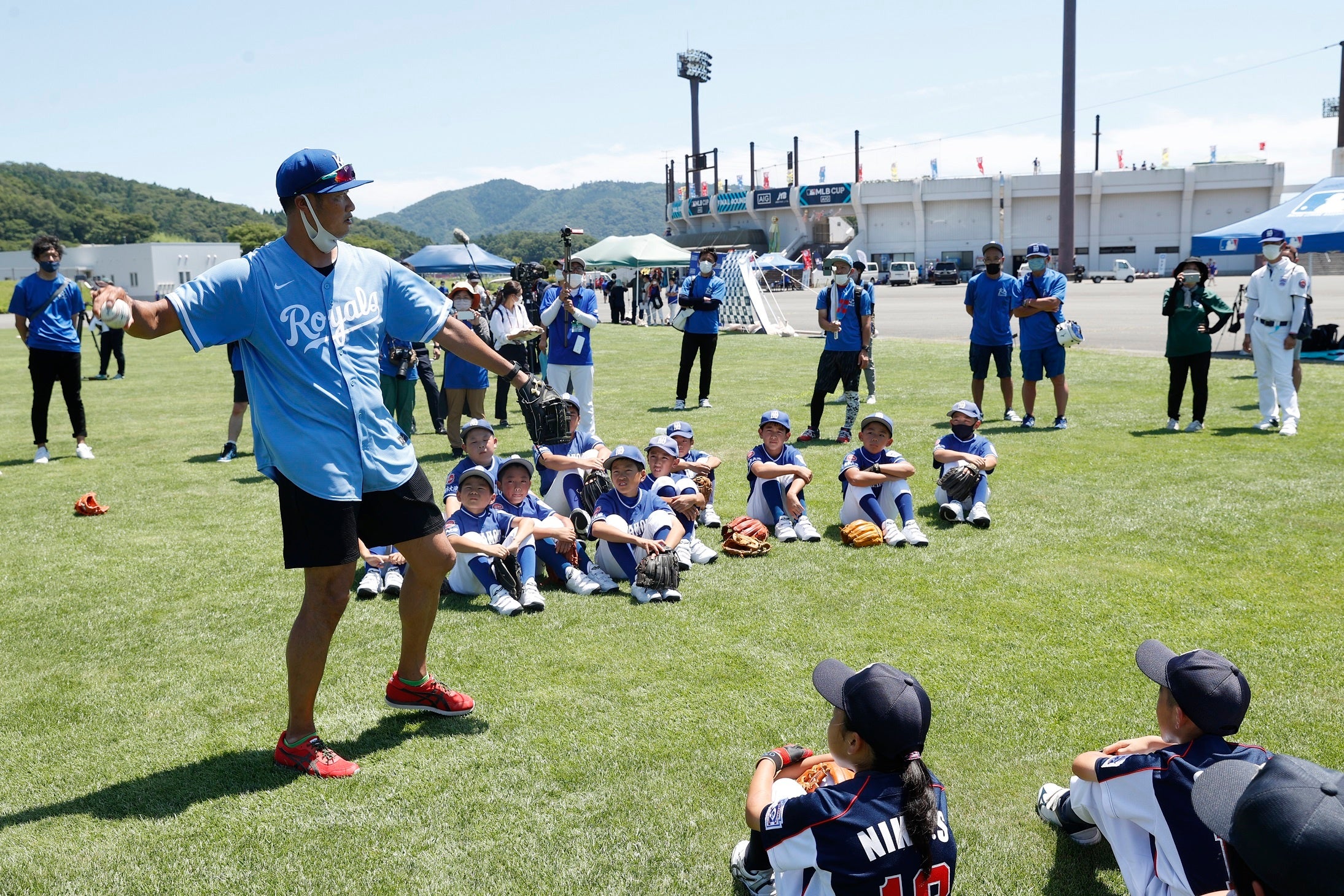 マック鈴木さんによる野球教室（7月31日）