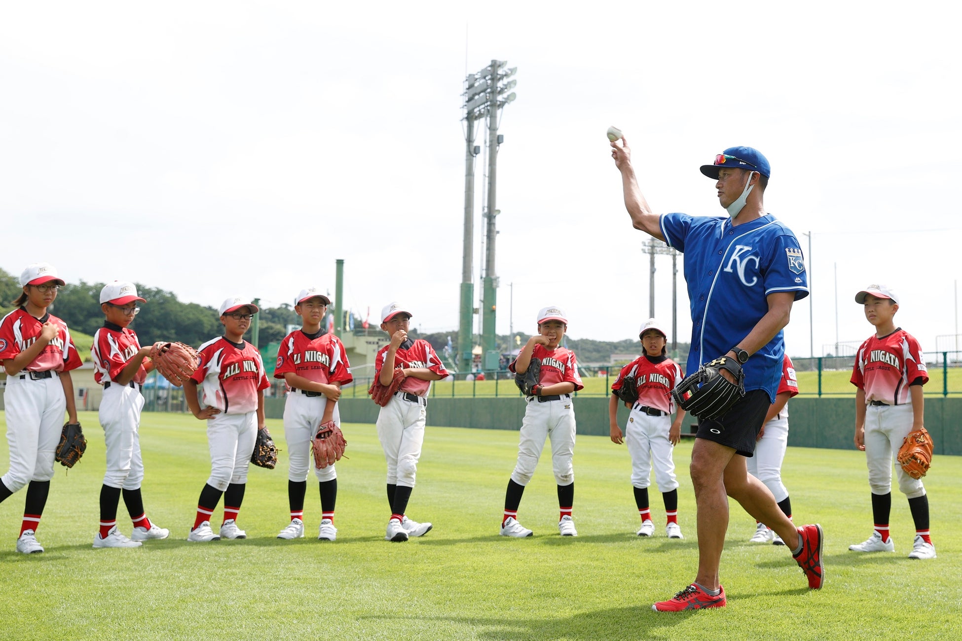 マック鈴木さんによる野球教室(7月30日)
