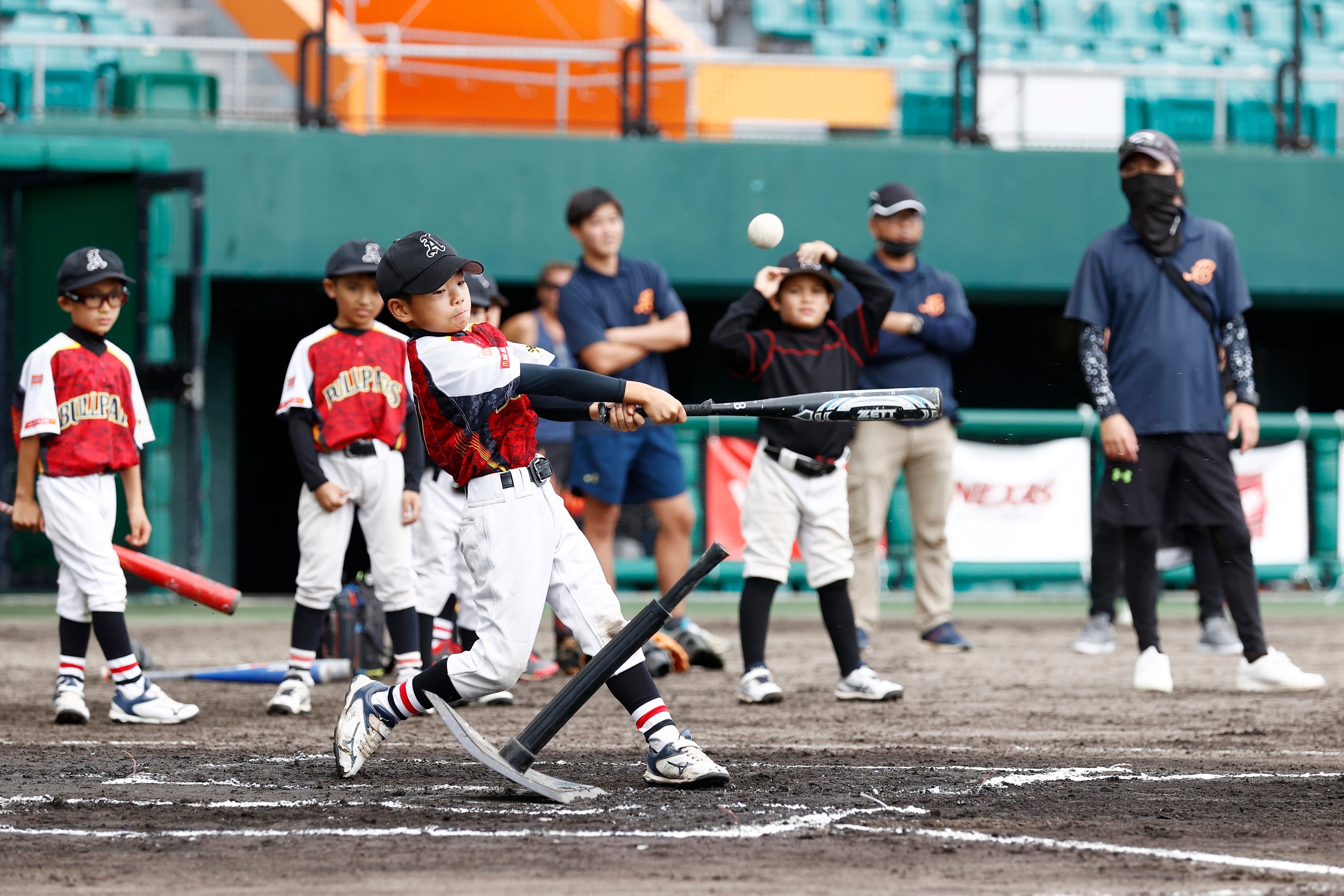 BATTING TEE GAMEの様子