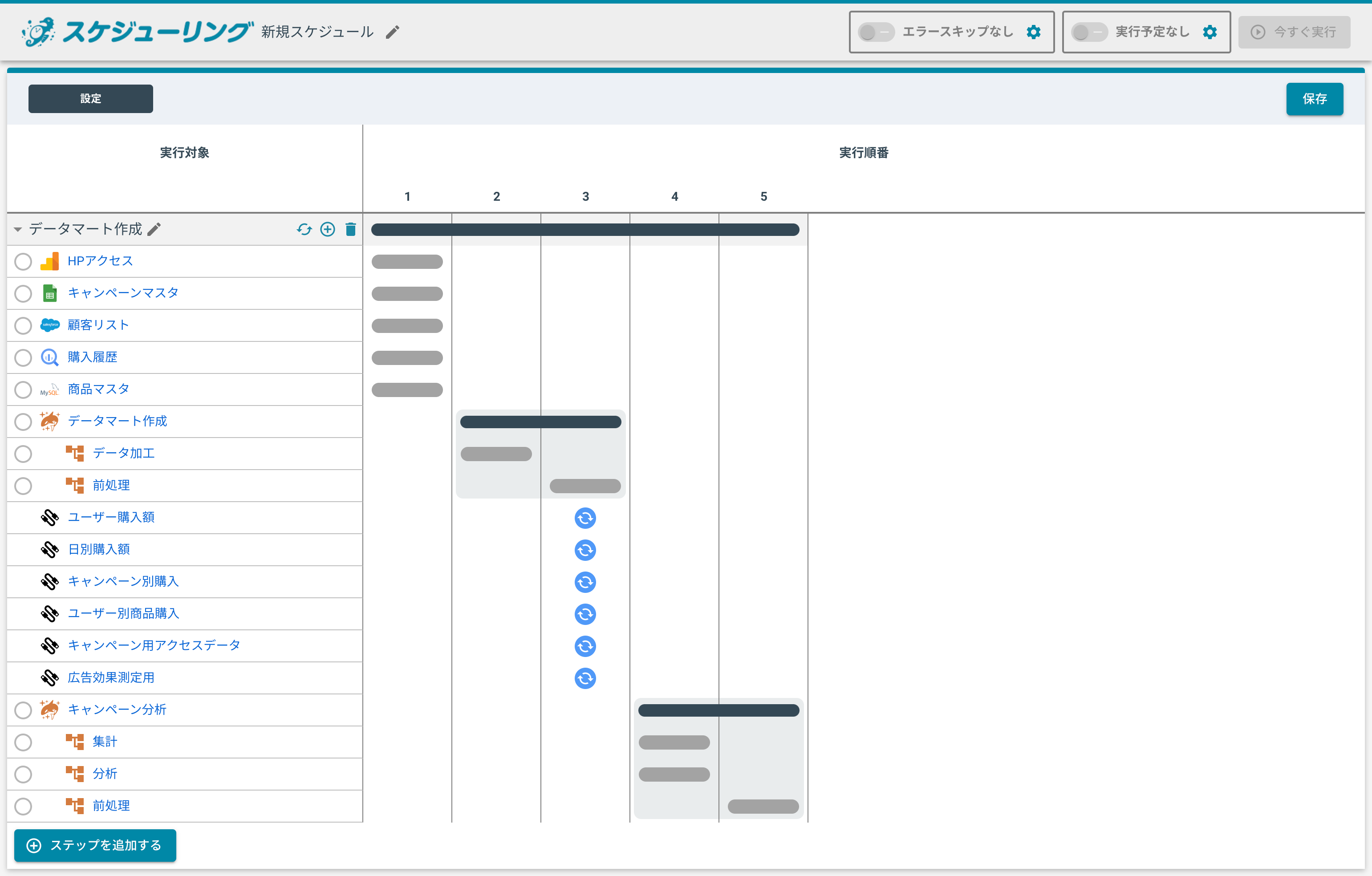 更新対象一覧画面