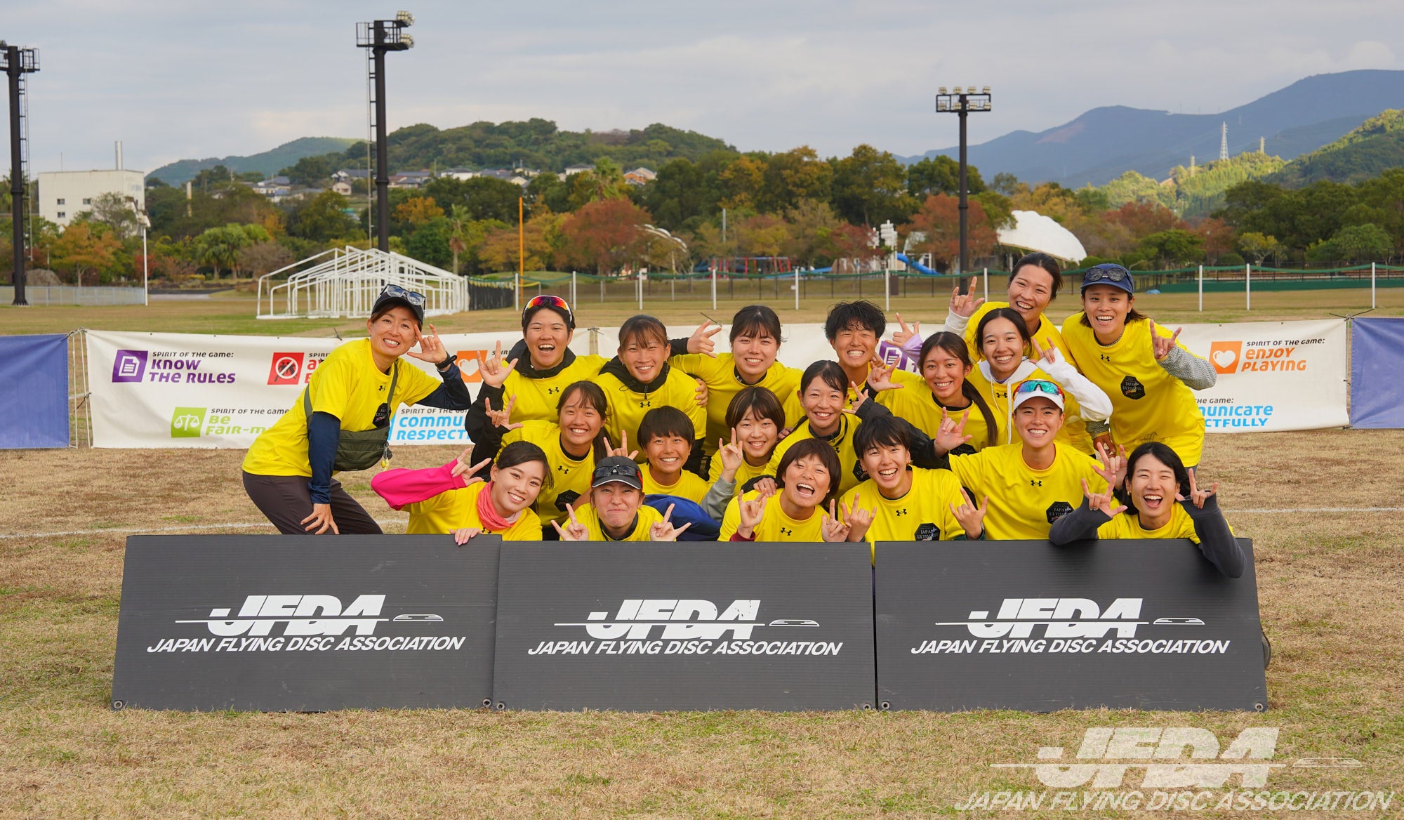 ウィメン部門 準優勝・SOTG賞：関西・中四国地区