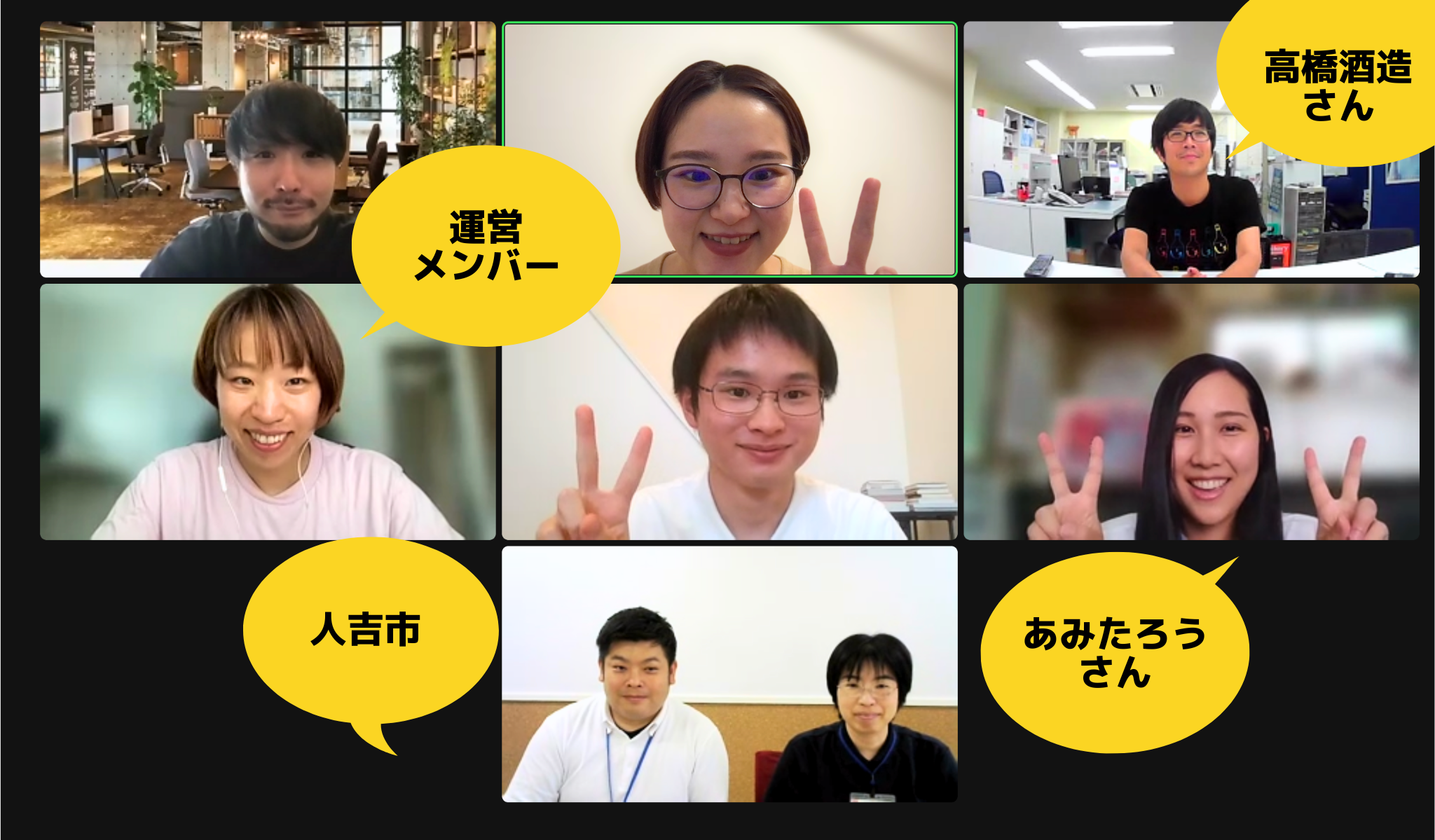 企業にプレゼンを行う成果発表終了後の様子