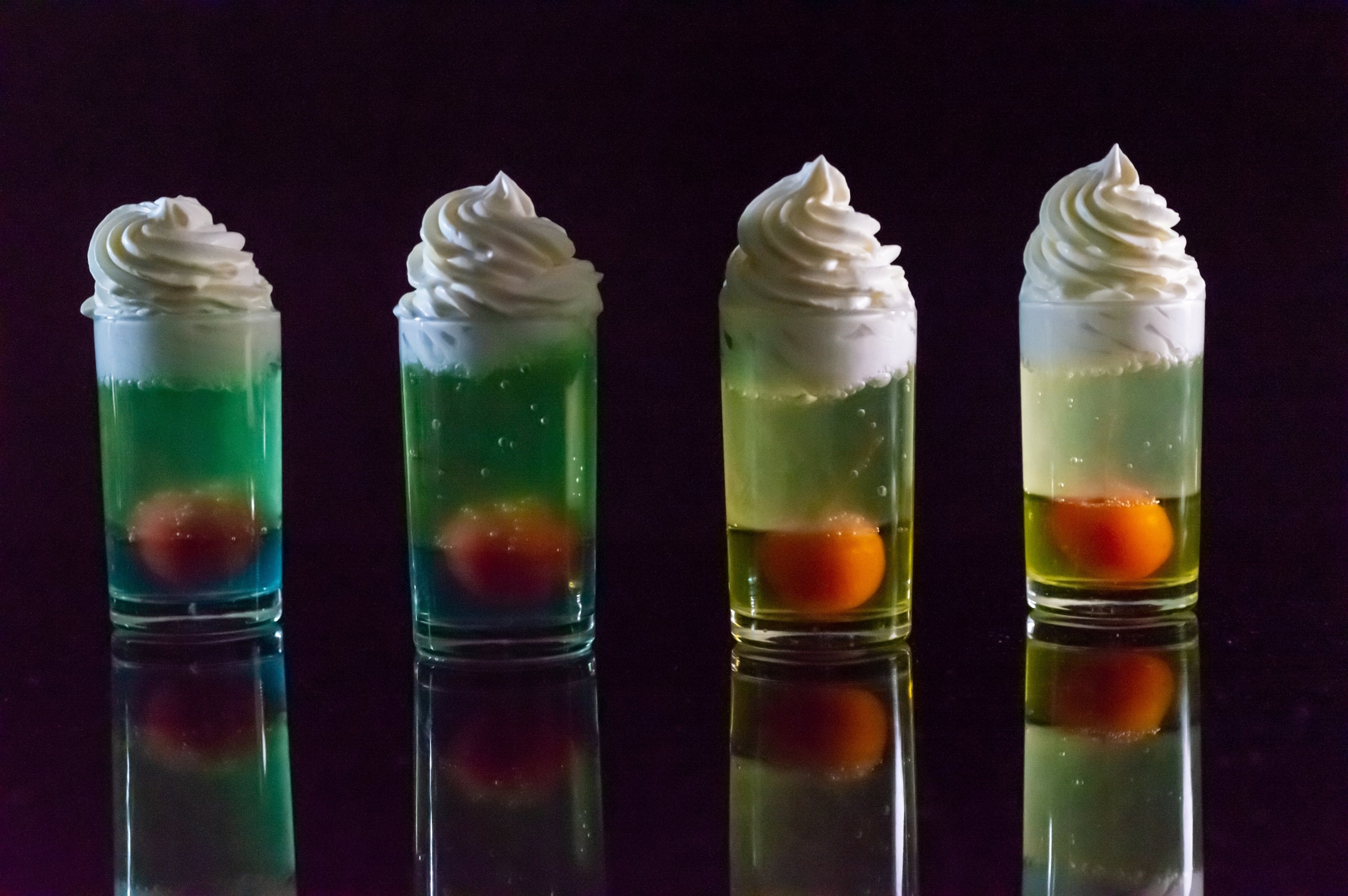 メロンソーダとレモンスカッシュゼリー