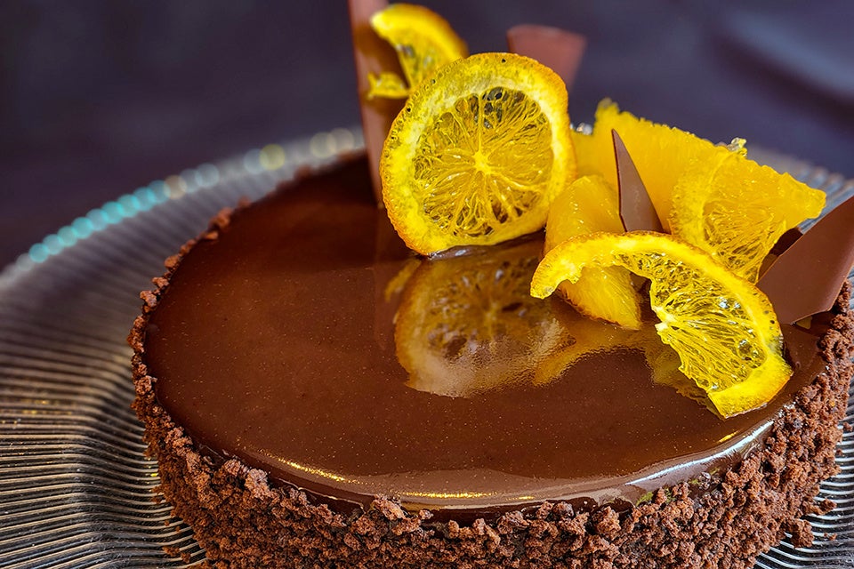 オレンジとチョコレートのアントルメ