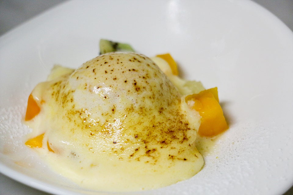 マンゴー入りフルーツグラタン